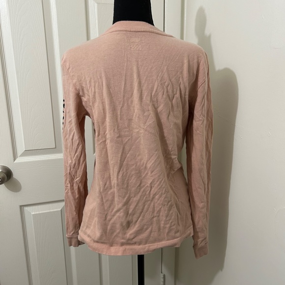 Vans Long Sleeve Light Pink T-Shirt "Vans Girl Gang" on Sleeve Size Small - Picture 4 of 5